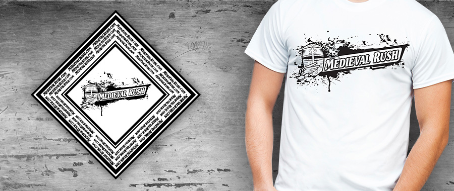 Medieval Rush T Shirt Bandana